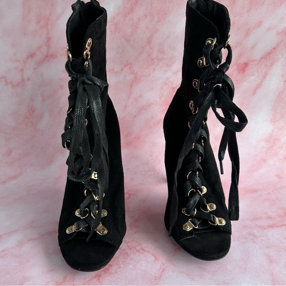 CAPE ROBBIN Gladiator Open Toed Heels Sz 5.5 - Picture 2 of 16